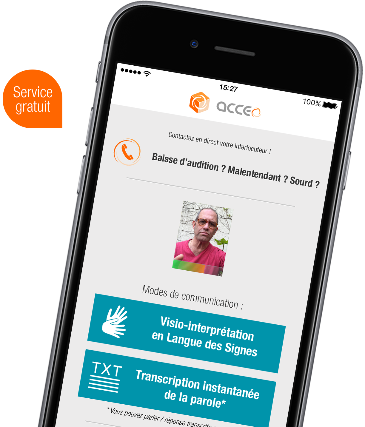 Acceo, accessibilité pour les sourds ou malentendants